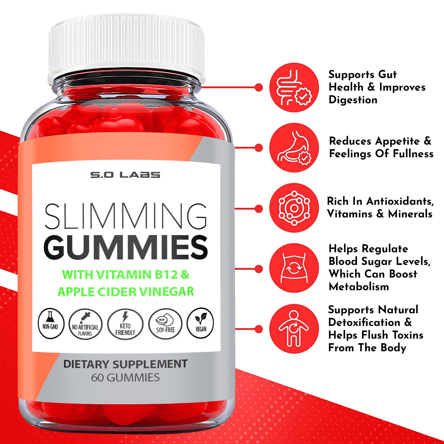 (2 Pack) Slimming Gummies It Works for Weight Loss,Slimming Gummies It Works with Apple Cider Vinegar,Slimming Gummies It Works Bajar de Peso,Slimming Gummies It Works for Women and Men (120 Gummies)
