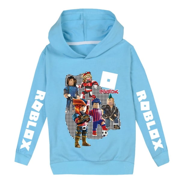 ROBLOX-suéter con capucha para niños y niñas, ropa informal de primavera y otoño, Top grande para niños, regalos para estudiantes