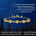 thumbnail image 2 of Gem Stone King 18K Yellow Gold Plated Silver Yellow Citrine and Moissanite Tennis Bracelet for Women | 3.63 Cttw | Gemstone November Birthstone | Oval Checkerboard 7X5MM | Fully Adjustable 10 inch, 2 of 6