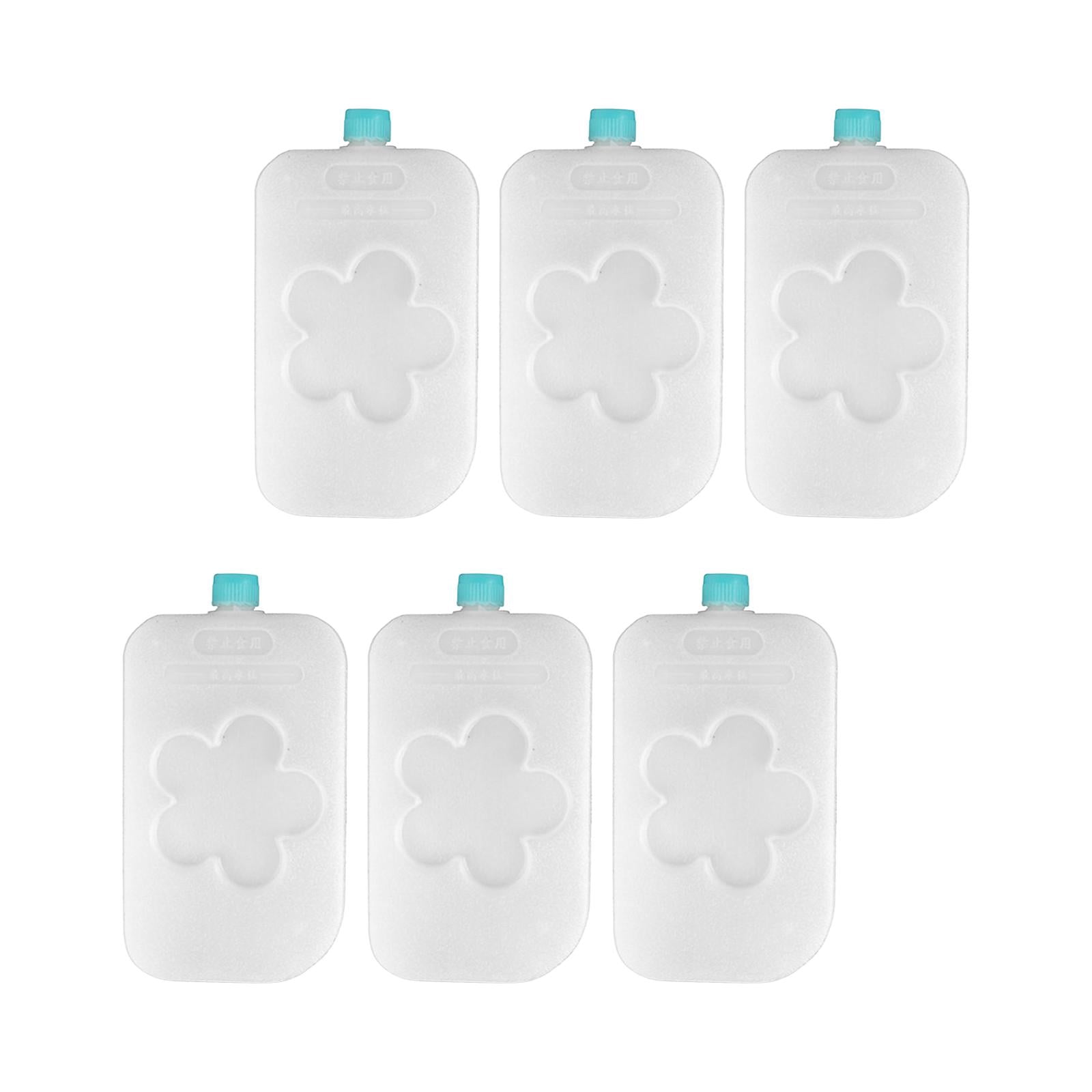 6x Freezer Packs Blocks Portable that Simply Stays Cooling Elements Ice Blocks Ice Pack for Hiking Picnic Family Outdoors 16.5cmx9cmx3cm