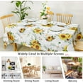 thumbnail image 6 of Sunflower Tablecloth Yellow Floral Table Cloth for Rectangle Tables Summer Spring Tablecloth Indoor/Outdoor Stain and Wrinkle Resistant Table Cloth for Easter Picnic and Kitchen 60"x84", 6 of 6