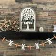thumbnail image 4 of Guirnalda de zanahoria de conejo de Pascua, decoraciones de zanahoria de conejo de Pascua, pancarta de cuentas de madera de zanahoria trenzada de conejo de peluche, 4 of 5