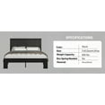 thumbnail image 5 of Bed Frame Queen Size - Wood Platform with No Noise, Easy Assembly & Large Under Bed Storage in Dark Black, 5 of 5