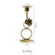thumbnail image 1 of Candelabros cónicos de oro francés, candelabros decorativos, candelabros para mesa o repisa, centros de mesa, bodas, cenas, fiestas, decoración del hogar, 1 of 6