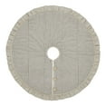 thumbnail image 2 of VHC Brands Sawyer Mill Charcoal Ticking Stripe Tree Skirt 36, 2 of 4