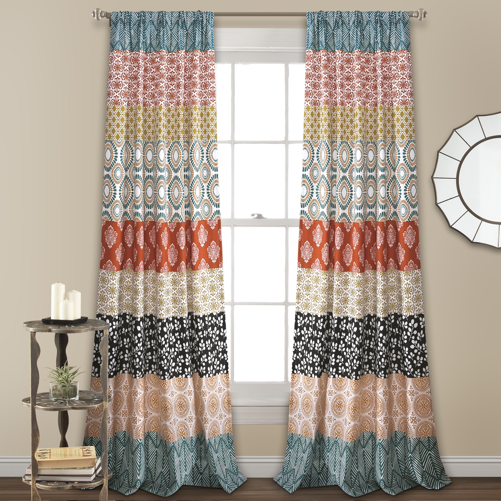 Texas Star Curtains 2 Panel Set for Decor 5 Sizes Available Window Drapes 
