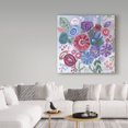 thumbnail image 3 of Trademark Fine Art 'Floral Jewels I' Canvas Art by Farida Zaman, 3 of 3