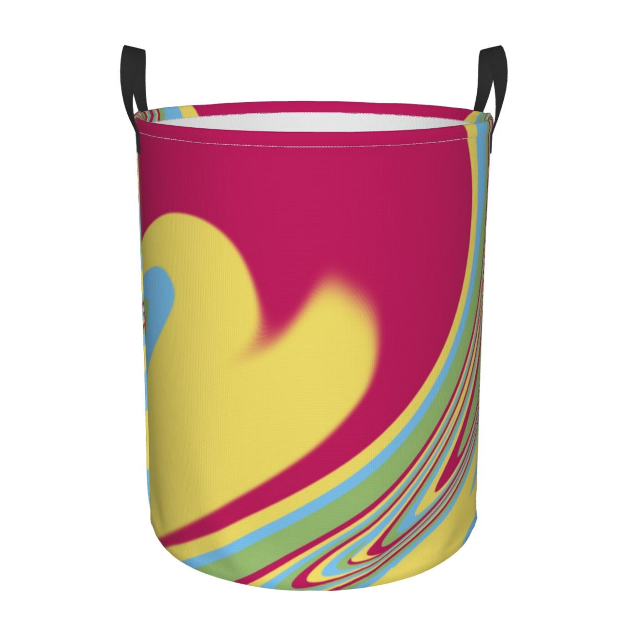 Yellow Snakeskin print Laundry Basket
