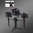 thumbnail image 1 of Agarre de doble manija, con accesorios de grabación de video de zapata fría, aleación de aluminio, duradero, profesional para estabilizador de cámara Yotijar Estabilizador de mango doble, 1 of 10