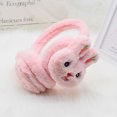 thumbnail image 4 of comerut Winter Cute Rabbit Shape Earmuffs Girls Cute Solid Color Warm Earmuffs Outdoor Ear Warmer Soft Earflap Furry Ear Covers, 4 of 8