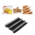 thumbnail image 4 of Bearachild Bandeja antiadherente para hornear pan negro con tres ranuras resistente al calor, molde Rectangular de perforación, utensilios de Herramientas y accesorios para hornear, 4 of 6