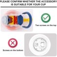 thumbnail image 3 of 4pcs Water Bottle Bite Valve Accessories for Contigo Old Models, Premium Silicone Water Bo, 3 of 5