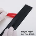 thumbnail image 2 of Multifunctional Wall Molding Trim & Corner Guards & Caulk Strip, Apply in Table Edge Door Frame Baseboard for Protection and Decoration, Shiny Black, 16.4ft x 0.8in, 2 of 7