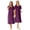 Dark Berry Animal, variant on Plus Size 2-Pack Short Silky Gown