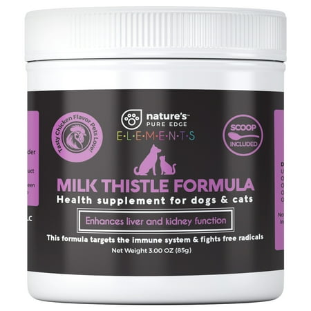 Nature's Pure Edge Milk Thistle Powder for Pets, Liver Support, 85g