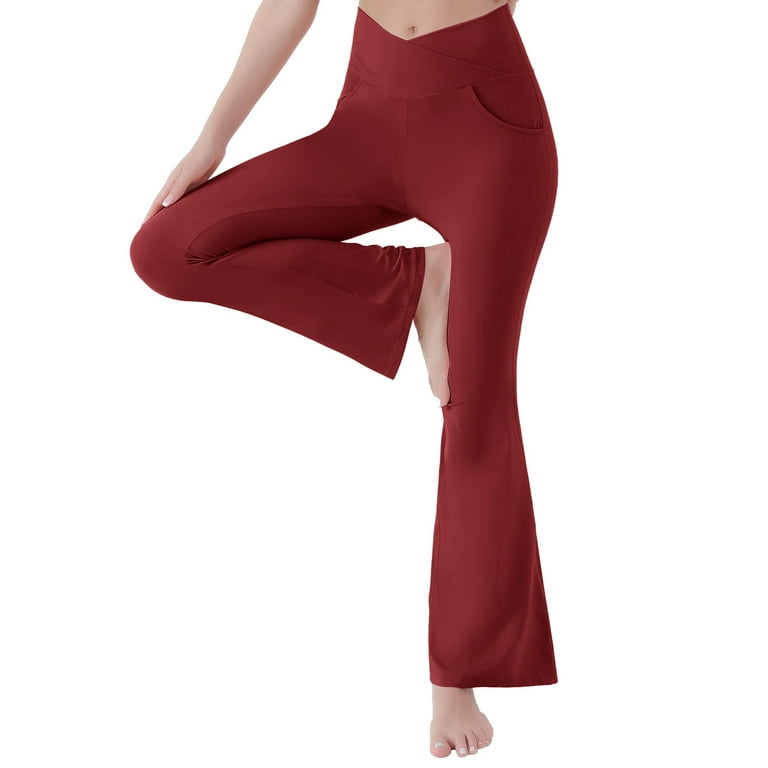 xinqinghao yoga pants women womens high waist pant soft sport yoga leggings  workout running trousers yoga pants with pockets xl