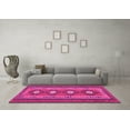 thumbnail image 3 of Ahgly Company Indoor Square Oriental Pink Traditional Area Rugs, 5' Square, 3 of 4