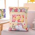 thumbnail image 3 of Lindo snack almohada 35 * 45 cm animales de peluche juguetes pudín decorativo extraíble gatito gato muñecas juguetes creativos regalos para niñas adolescentes niños Rojo Verde Cocina, Decoración y Otros, 3 of 5