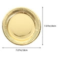 thumbnail image 5 of Yiho 20pcs Golden Paper Plates for Party and Wedding, 5 of 5
