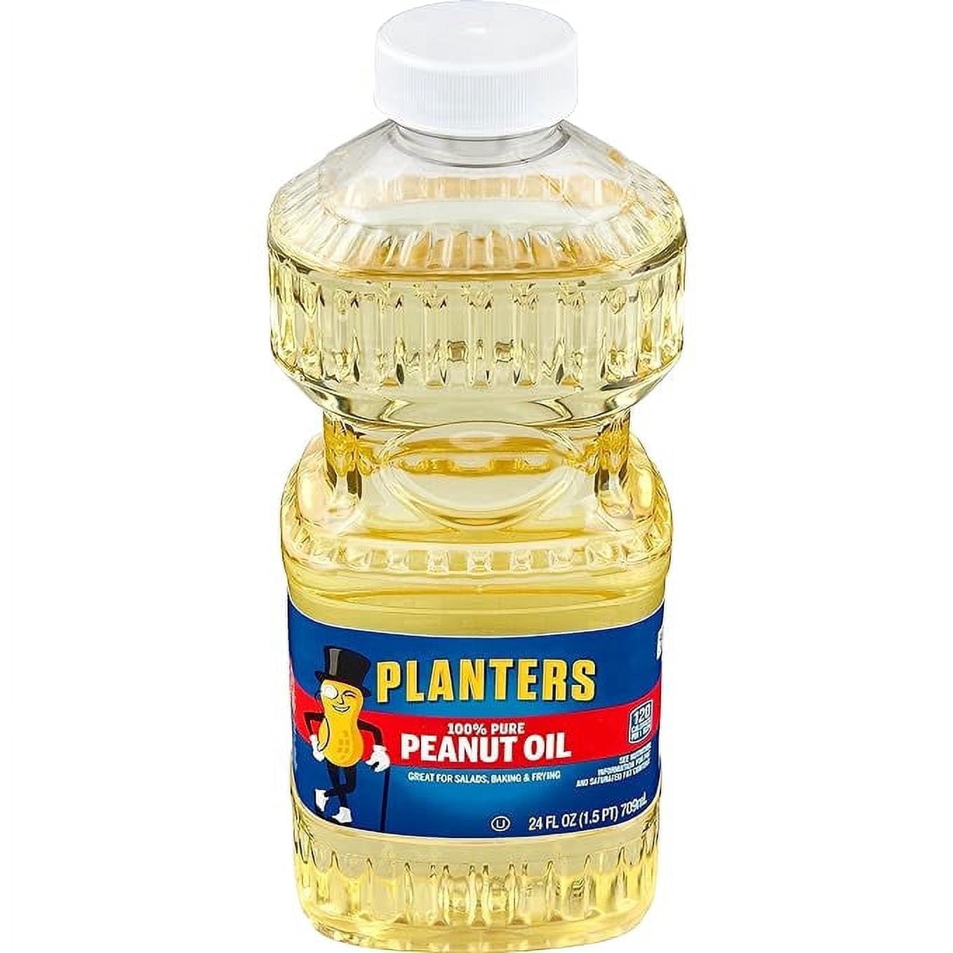 PLANTERS Peanut Oil for DEF29 Cooking - Ideal Peanut Oil for Deep Frying and Cooking, 24 oz