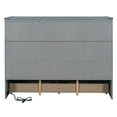 thumbnail image 3 of Queen Size Solid and Stable Murphy Bed with USB Port and a Large Drawer (Gray), 3 of 16