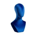 thumbnail image 5 of Bothyi Bust Mannequin Head Stable Velvet Block Head for Necklaces Shopping Mall Cap Blue, 5 of 8