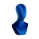 thumbnail image 5 of Cabeza de maniquí de busto de terciopelo estable (17,72 pulgadas de alto) de escritorio de terciopelo Azul, 5 of 9