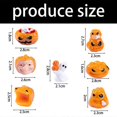 thumbnail image 3 of 7PCS Pumpkin Ghostly Figurines For Desktop Decorations Cute Halloween Resin Ornamentation Durability Party Display Sculpture, 3 of 5