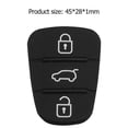 thumbnail image 4 of Almohadilla de goma de 3 botones para Hyundai Kia Flip Remote Car Key Shell (sin letra), 4 of 4