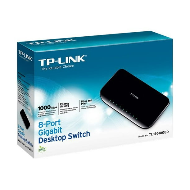 TP-Link TL-SG1008D 8-Port Gigabit Desktop Switch - Switch - 8 x 10