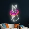 thumbnail image 4 of Handmadetneonsign Rabbit Donut Neon Sign, Bunny Neon Light, Easter Rabbit Led Light, Easter Bunny, 4 of 5