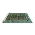 thumbnail image 2 of Ahgly Company Machine Washable Indoor Round Persian Turquoise Blue Traditional Area Rugs, 7' Round, 2 of 4