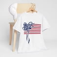 thumbnail image 4 of Chamelean Coquette 4th of July Short Sleeve Tee Unisex Casual T-shirt, Sizes S-3XL, 4 of 4