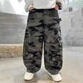 thumbnail image 6 of Boys Jeans Size 6-7Y Loose Camo Wide Leg Trousers Teenagers Hop Spring Streetwear Trendy Soft Casual Kids Pants Camouflage, 6 of 9