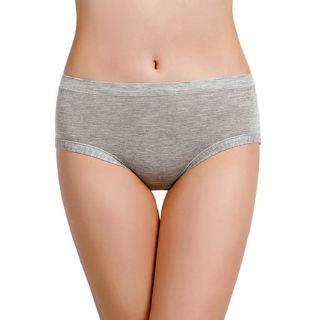 

ZMHEGW 6 Packs Underwear Women Menstrual Menstrual Pants Mid Waist Three Layer Anti Side Leakage Triangular Sanitary Pants Panties