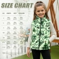 thumbnail image 4 of Xixirimido Christmas Trees Stars Green Pattern Kids Zip-up Vest for Girls Boys Sleeveless Fleece Vest with Pockets Stand Collar Jacket Kids Fall Winter Outwear for 9-10, 4 of 7