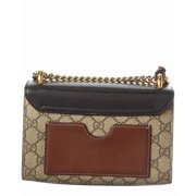 Gucci Beige Black Cuir GG Supreme Monogram Calfskin Leather Small