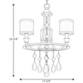 thumbnail image 7 of Flourish Collection Three-Light Chandelier, 7 of 7