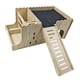 thumbnail image 5 of Casa de madera para cobayas, casita de juegos, hábitat decorativo, refugio interior resistente para cobayas enanas. Sin alfombrilla ni hervidor, 5 of 9