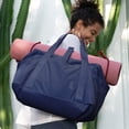 thumbnail image 2 of Gym Bag for Women, Carry on Weekender Overnight Bag, Travel Duffel Bags with Trolley Sleeve, Personal Item Travel Bag Tote Bag Workout Dance Bag, Black-Medium, 2 of 6
