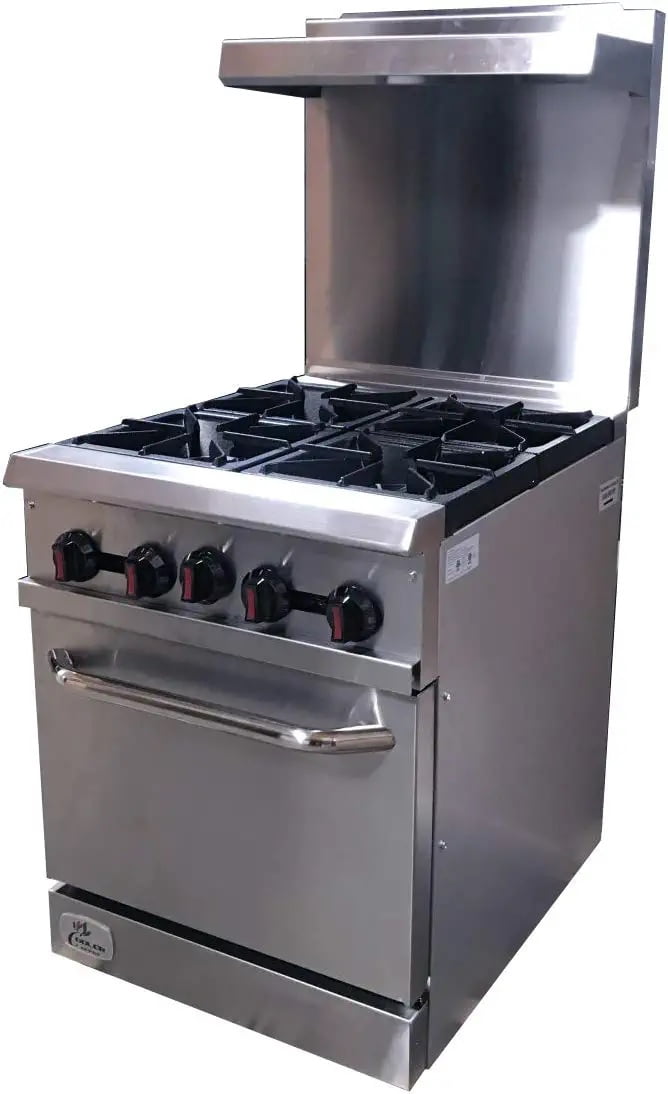 Cooler Depot 24 Inches 4 Burner Gas Oven Ranges HFSO-24 NSF Certified