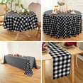 Classic Gingham Tablecloth Fabric - Oblong 58x120 Water Resistant ...