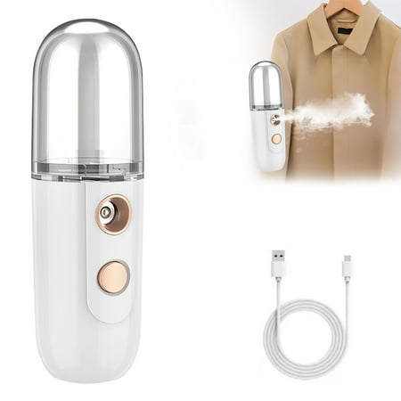 

UAEBM Small Spray Hydrating Instrument for Skin Portable Humidifier Handheld Cold Spray Hydrating Device for Moisturizing and Massage white