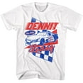 thumbnail image 1 of Talladega Nights Dennit Racing White Adult T-Shirt, 1 of 2