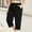 Black, variant on IDALL Capri Pants for Women Petite Pants Women Plus Size Loose Fit Casual Summer Lightweight Travel Outdoor Hiking Pants Plus Size Pants Womens Pants Black L
