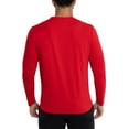 thumbnail image 2 of X RAY JEANS Mens Long Sleeve Henley T-Shirt, Racer Red, L, 2 of 9