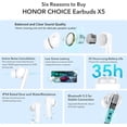thumbnail image 2 of Audífonos Honor Choice Earbuds X5 35 Horas de duración de la batería, 2 of 4