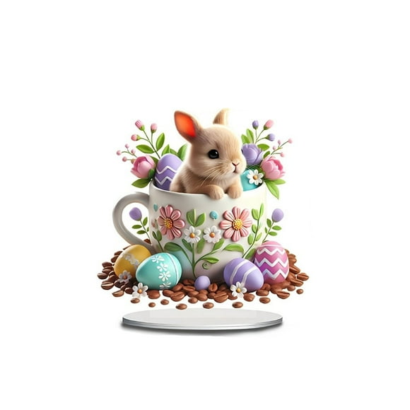Lksixu Easter Decorations Easter Decoration Home Desktop Decoration Rabbits Home Desktop Decoration Easter Ornaments Spring Decor for Party Holiday