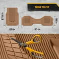 thumbnail image 7 of Cat® TerrainGuard™ Heavy-Duty 3-Piece All-Weather Rubber Floor Mats for Car, Beige, 7 of 7
