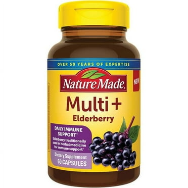 Nature Made Multi   Elderberry 60 Caps